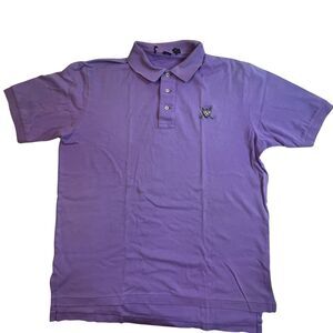 Polo Ralph Lauren Polo Mens Large Purple Top Classic Preppy Golf Hip Hop Shirt